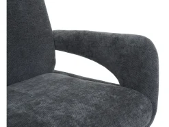 Silla de comedor MCW-O78, gris oscuro