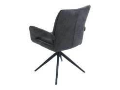 Silla de comedor MCW-O78, gris oscuro