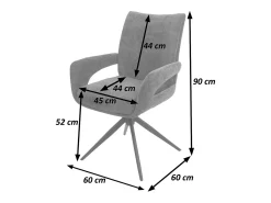 Silla de comedor MCW-O78, marrón claro