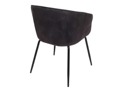 Silla de comedor MCW-O28 (juego de 6), gris oscuro