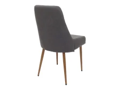 Silla de comedor MCW-O27 (juego de 6), gris oscuro