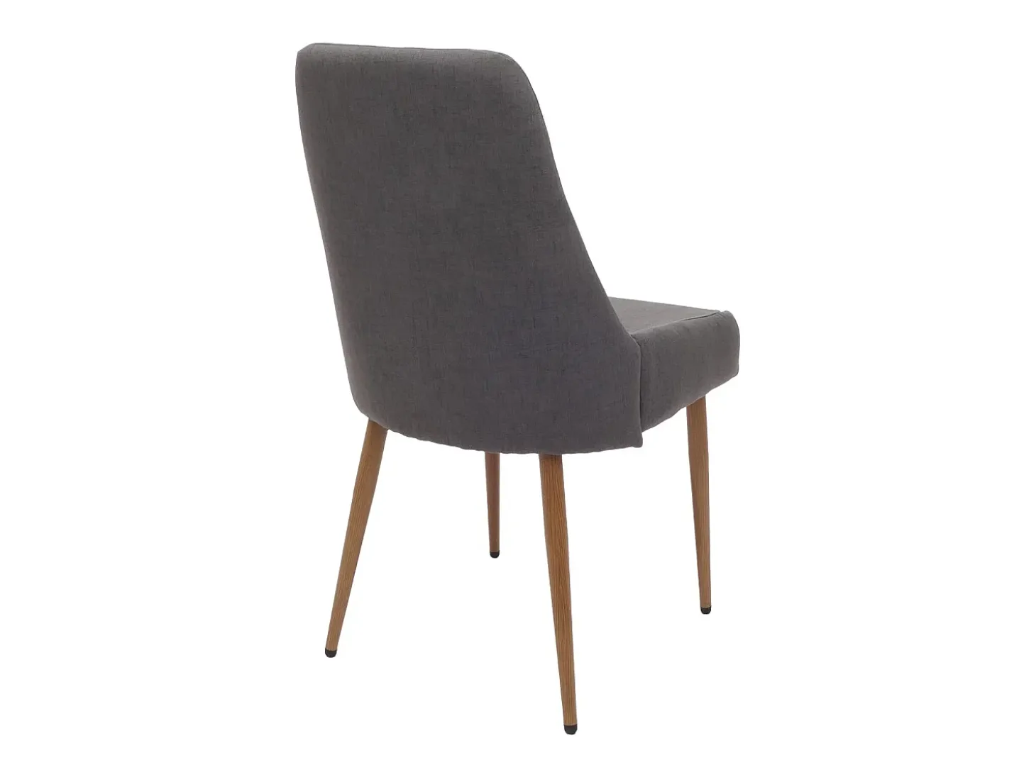 Silla de comedor MCW-O27 (juego de 6), gris oscuro