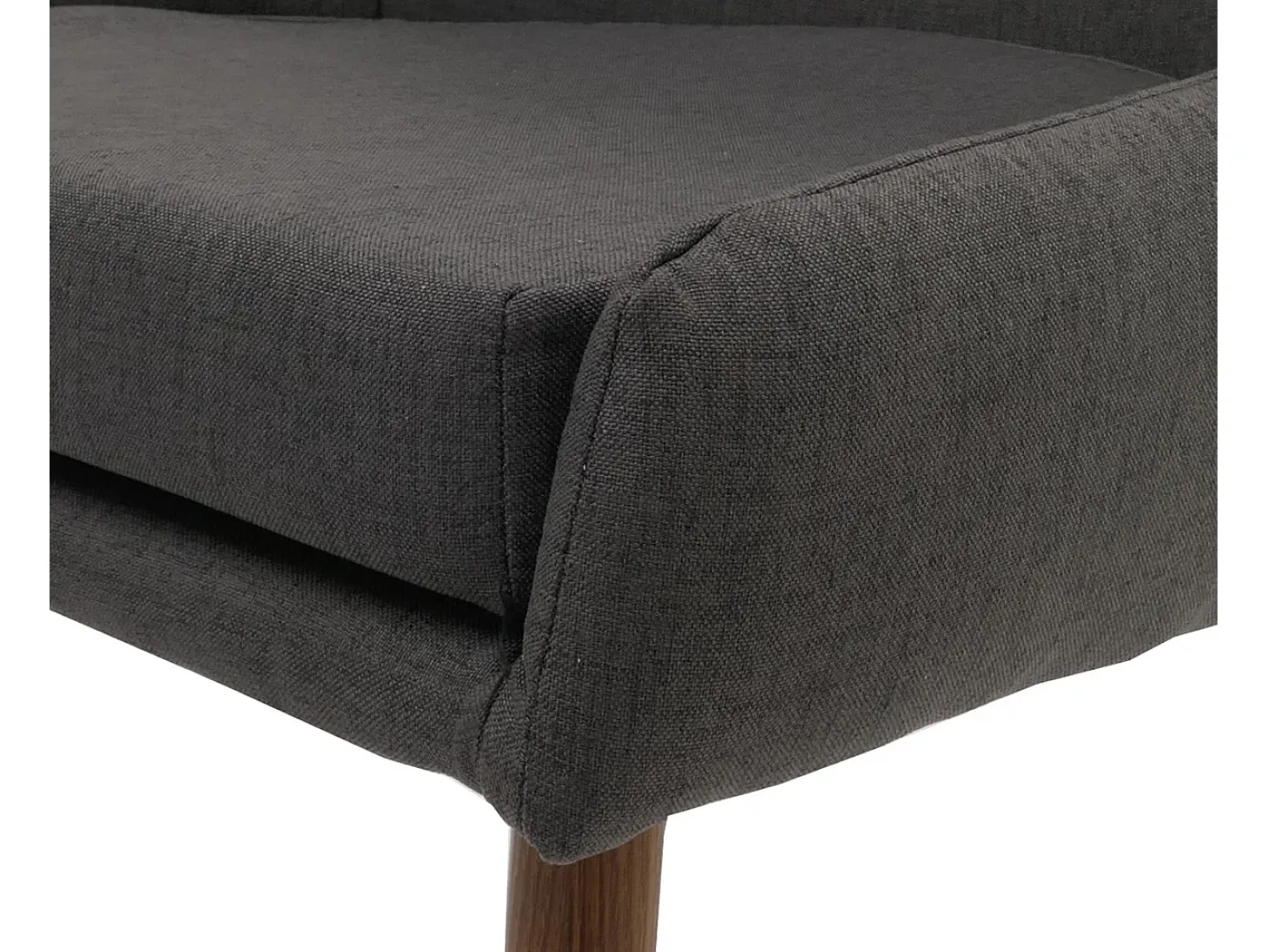 Silla de comedor MCW-O27 (juego de 6), gris oscuro