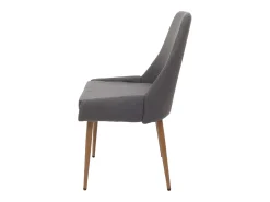 Silla de comedor MCW-O27 (juego de 6), gris oscuro