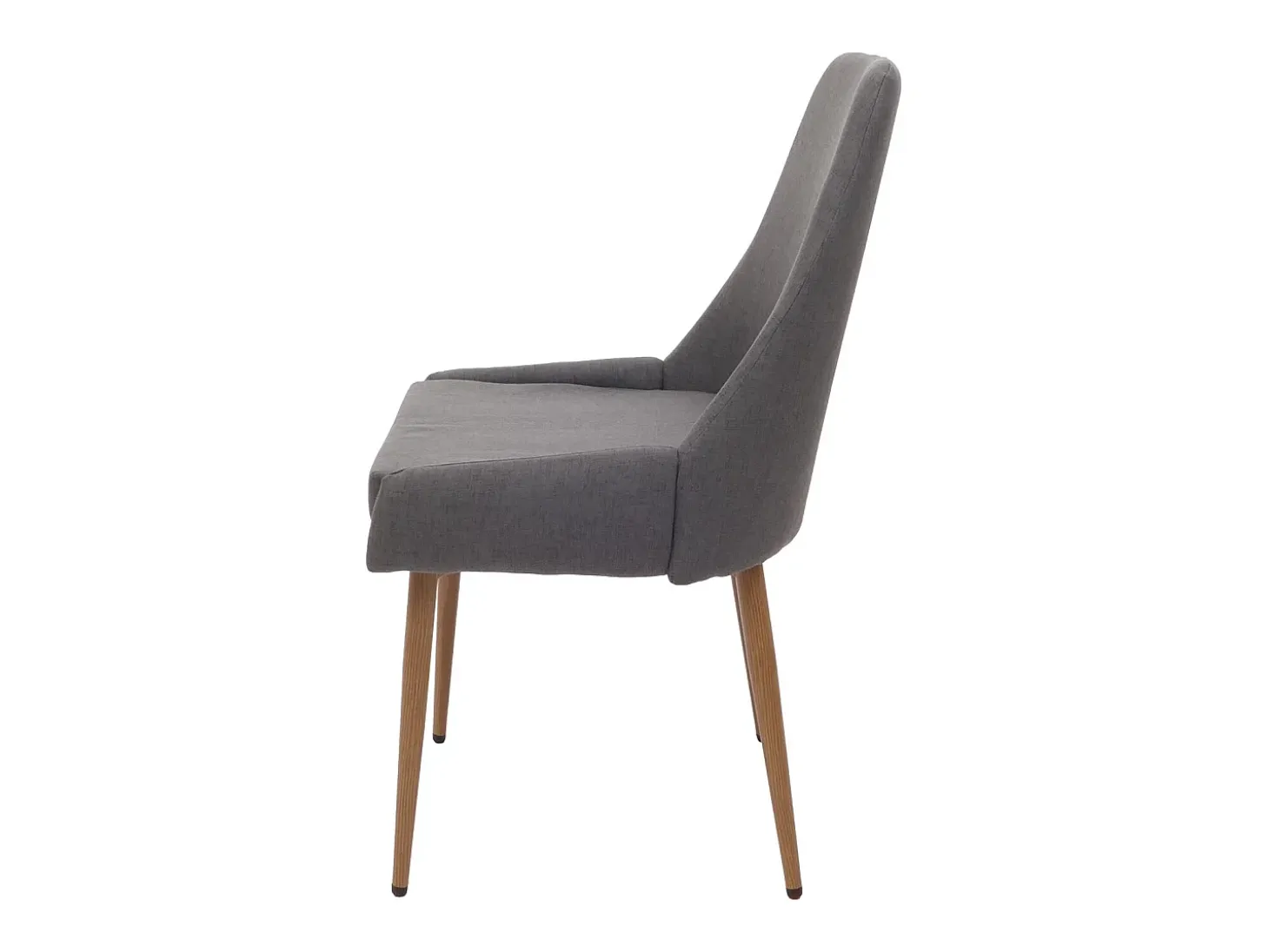 Silla de comedor MCW-O27 (juego de 6), gris oscuro