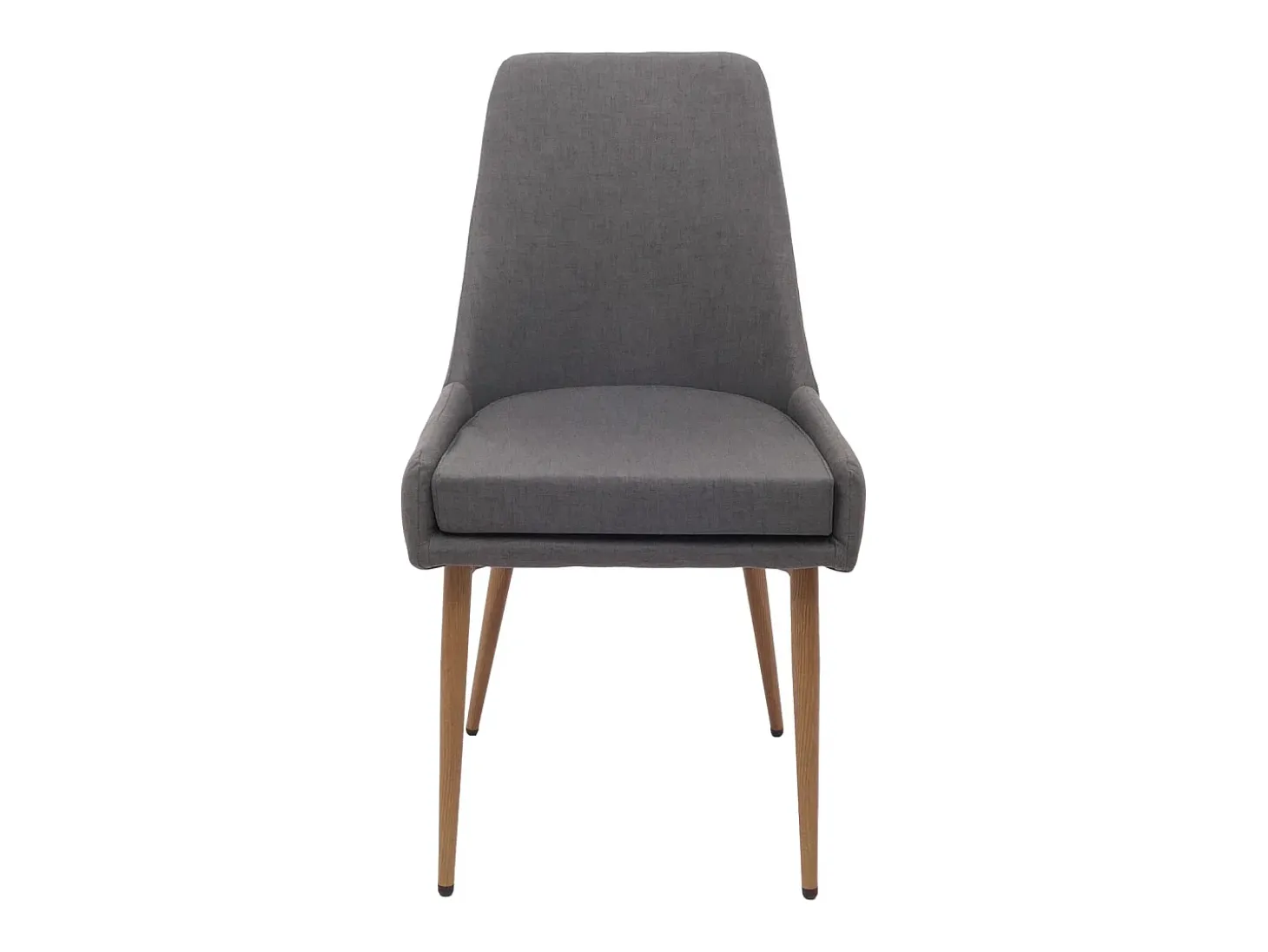 Silla de comedor MCW-O27 (juego de 6), gris oscuro