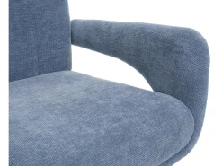 Silla de comedor MCW-O78 (juego de 6), gris azulado
