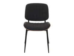 Silla de comedor MCW-O44 (juego de 6), natural, gris oscuro