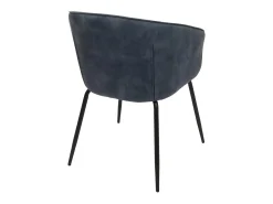 Silla de comedor MCW-O28 (juego de 6), azul