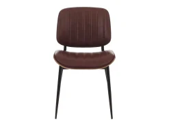 Silla de comedor MCW-O44 (set de 2), natural, vintage marrón