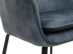 Silla de comedor MCW-O28 (set de 2), azul
