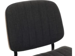 Silla de comedor MCW-O44 (set de 2), natural, gris oscuro