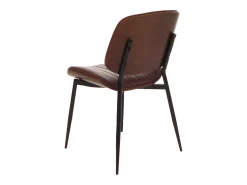 Silla de comedor MCW-O44 (set de 2), aspecto nogal, marrón vintage
