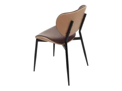 Silla de comedor MCW-O45 (set de 2), natural, marrón vintage