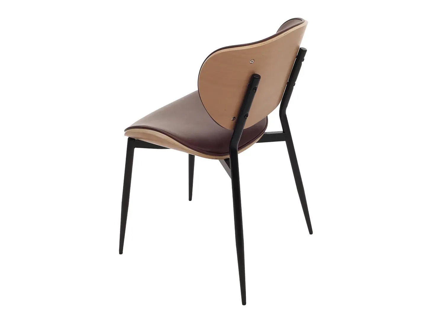 Silla de comedor MCW-O45 (set de 2), natural, marrón vintage