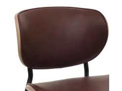 Silla de comedor MCW-O45 (set de 2), natural, marrón vintage