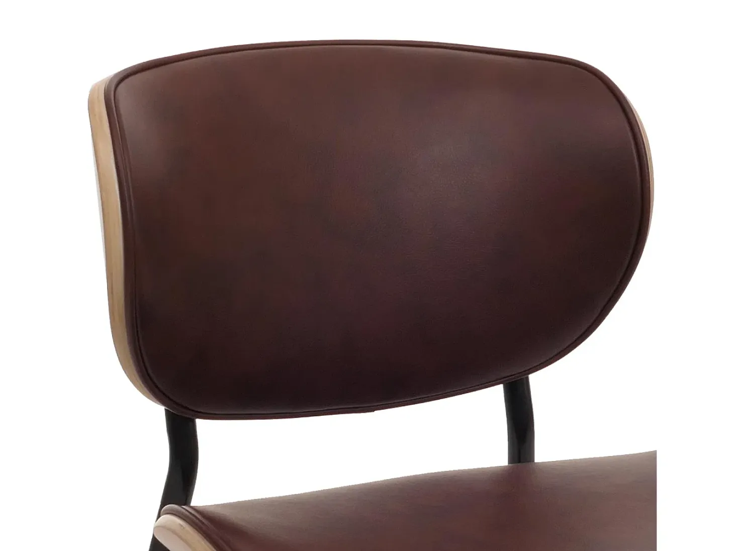 Silla de comedor MCW-O45 (set de 2), natural, marrón vintage