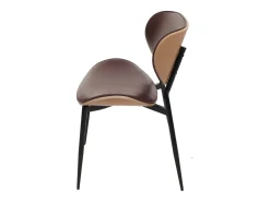 Silla de comedor MCW-O45 (set de 2), natural, marrón vintage
