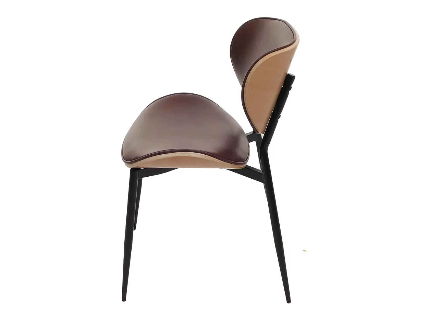 Silla de comedor MCW-O45 (set de 2), natural, marrón vintage