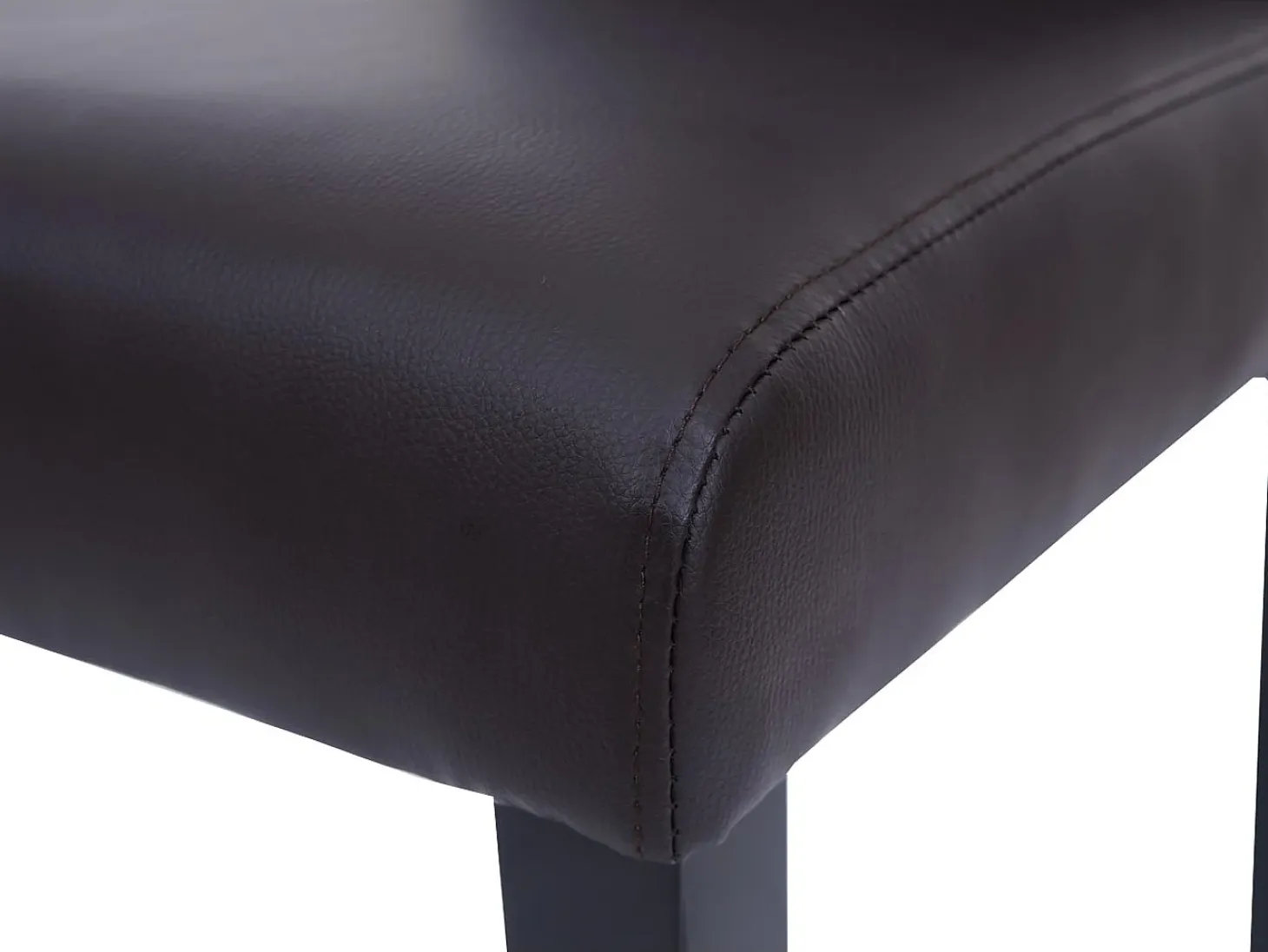 Silla de comedor MCW-O65d (juego de 2), marrón