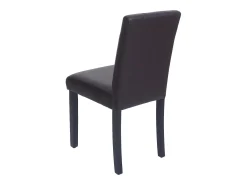 Silla de comedor MCW-O65d (juego de 2), marrón