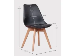 Silla de comedor nórdica - Verona - Blanco
