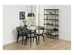 Silla de comedor Roxby gris.