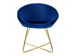 Silla de comedor Silla tapizada Silla de salón Silla de cocina Terciopelo 65x58x