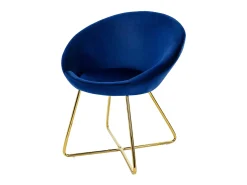 Silla de comedor Silla tapizada Silla de salón Silla de cocina Terciopelo 65x58x