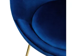 Silla de comedor Silla tapizada Silla de salón Silla de cocina Terciopelo 65x58x