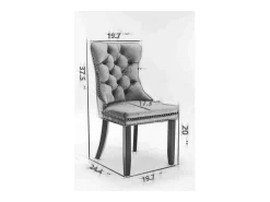 Silla de comedor tapizada con patas de acero inoxidable chapado en oro, tapizado con tachuelas, revestimiento de terciopelo, color beige dorado.