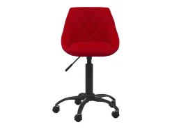 Silla de comedor terciopelo rojo tinto