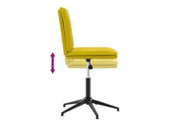 Silla de comedor terciopelo amarillo