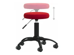 Silla de comedor terciopelo rojo tinto