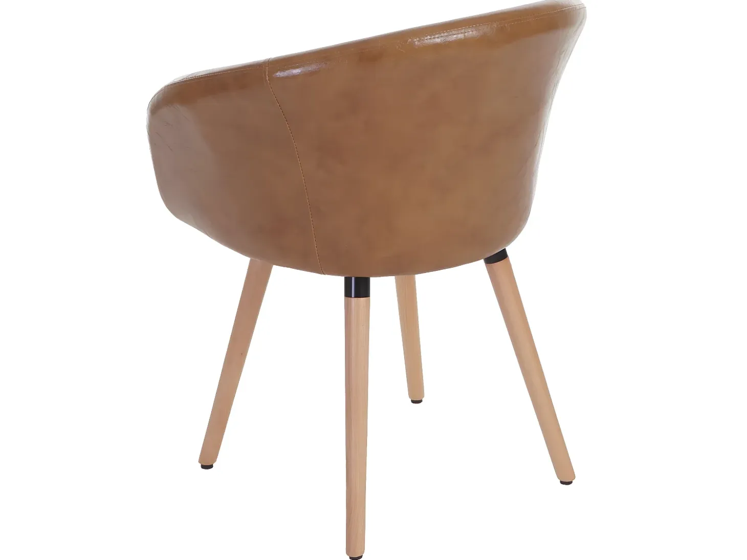 Silla de comedor Vaasa T633, piel sintética, imitación de ante