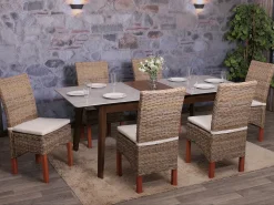 Silla de comedor Var (juego de 6), con cojín de asiento