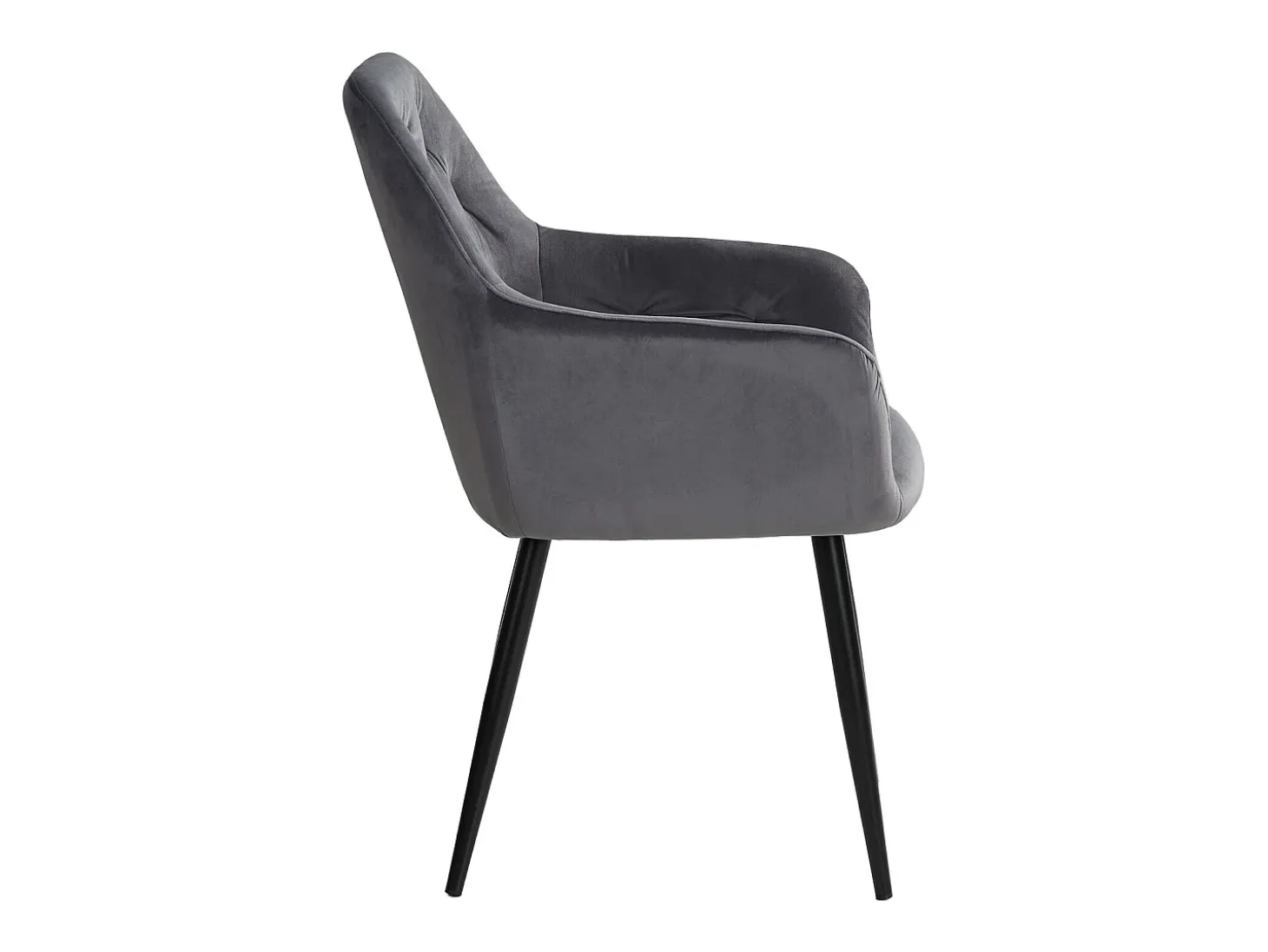 Silla de comedor 59x89x62.5 cm gris Eames