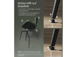 Silla de comedor 52x55x79 cm verde Ekho