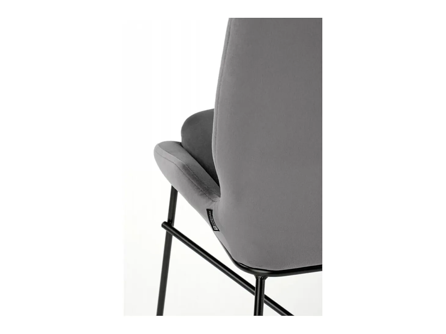 Silla de diseño de terciopelo gris AYA2