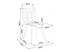 Silla de diseño Frigg de roble y terciopelo beige