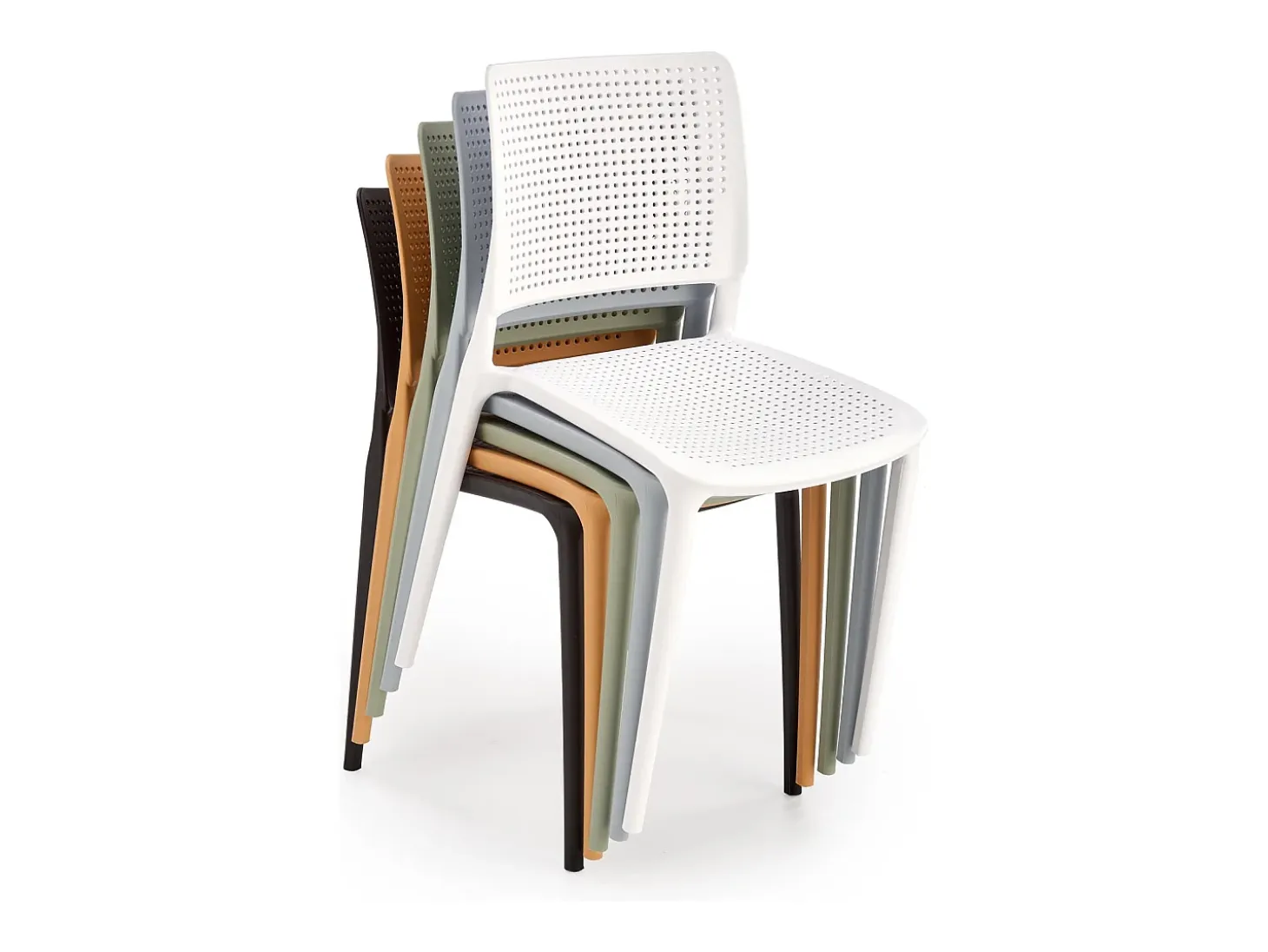 Silla de diseño Samba de polipropileno blanco