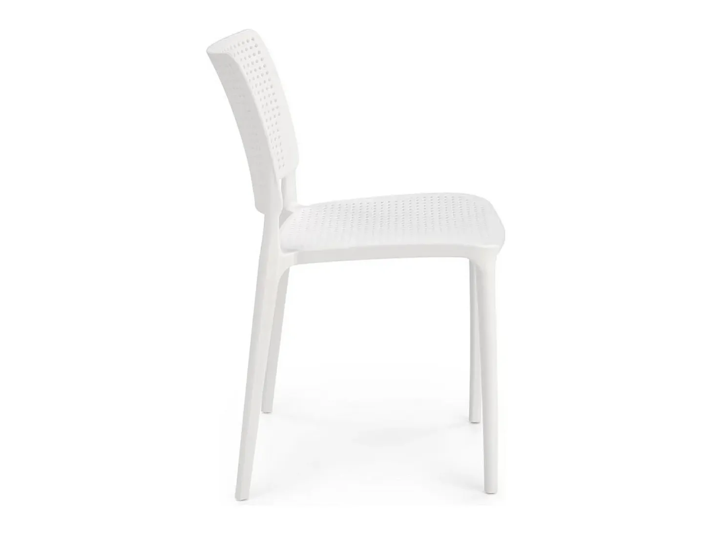 Silla de diseño Samba de polipropileno blanco