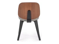 Silla de diseño tricolor Anea con patas de madera maciza