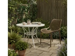 Silla de exterior Garona Light taupé 82x51x60 cm