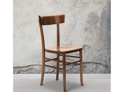 Silla de madera rústica clásica para comedor cocina bar restaurante Milano - Blanco