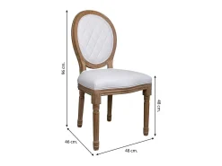 Silla De Madera Tapizada