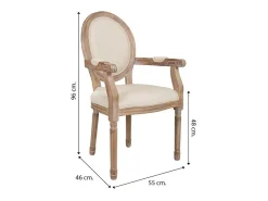 Silla De Madera Tapizada