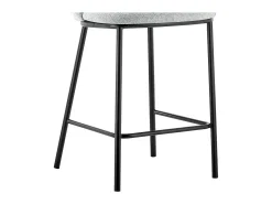 Silla de mostrador 'Arthus' Tela Gris claro, dimensiones: H88.5 x L53 x P50.5 cm