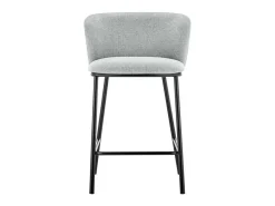 Silla de mostrador 'Arthus' Tela Gris claro, dimensiones: H88.5 x L53 x P50.5 cm
