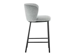 Silla de mostrador 'Arthus' Tela Gris claro, dimensiones: H88.5 x L53 x P50.5 cm